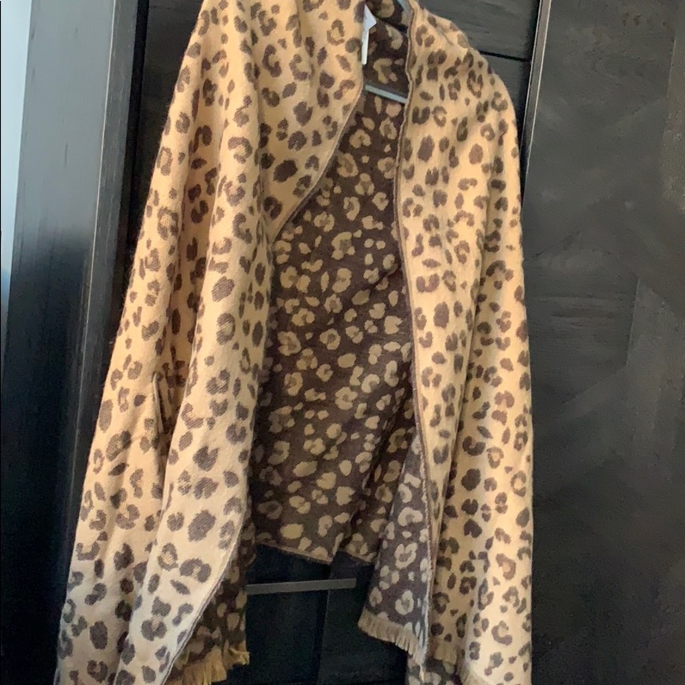 Jcrew leopard blanket scarf